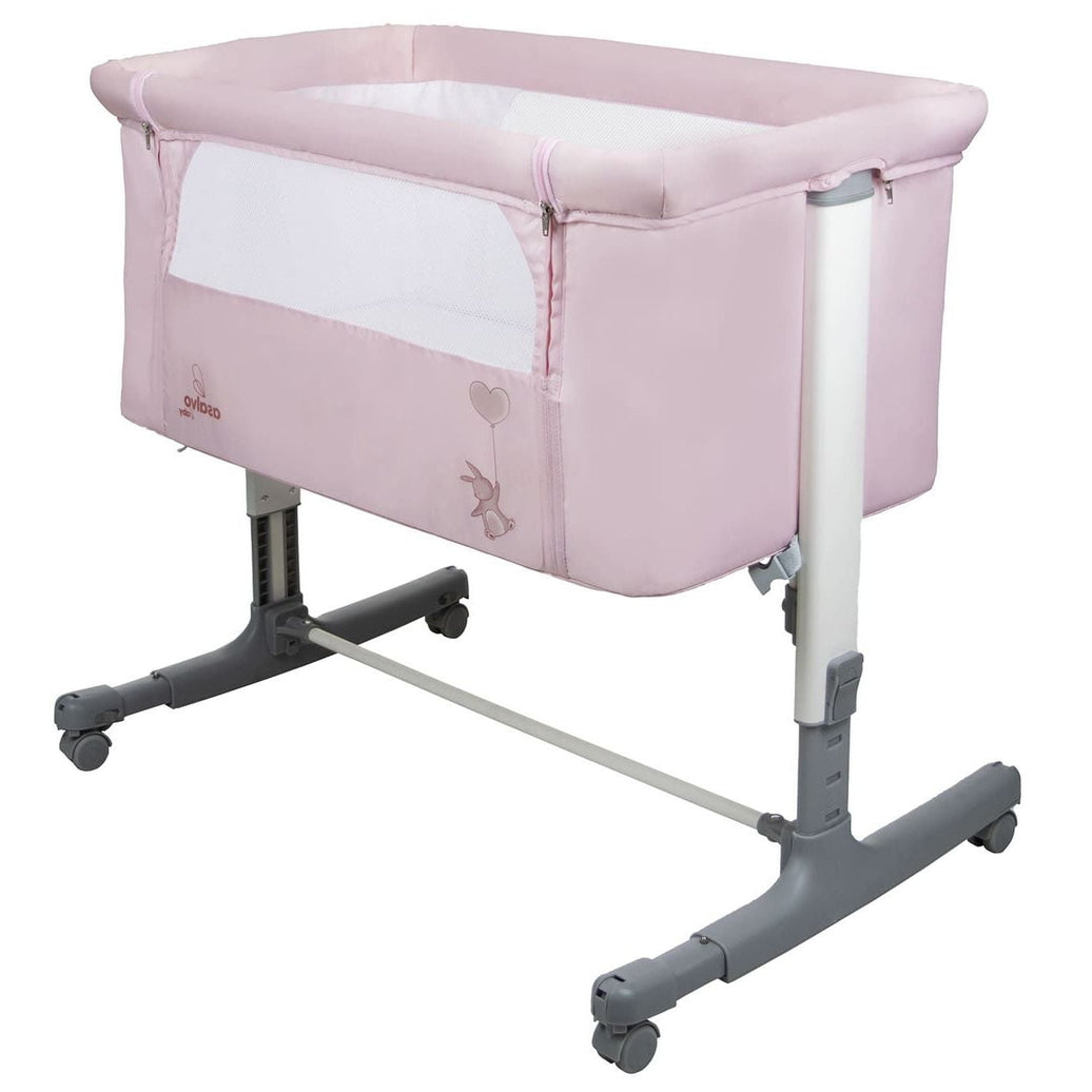 Calm Pink Co-Sleeping Mini Crib