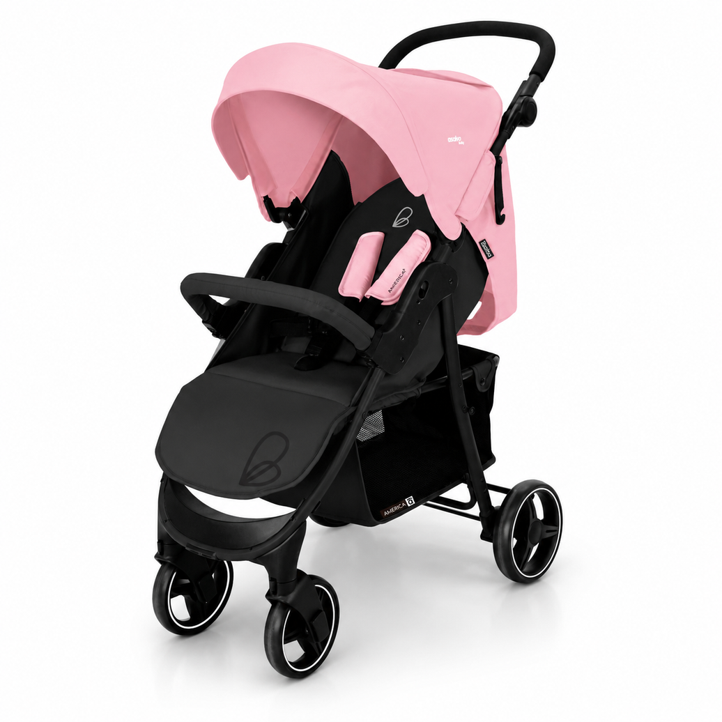 America 3 pink stroller