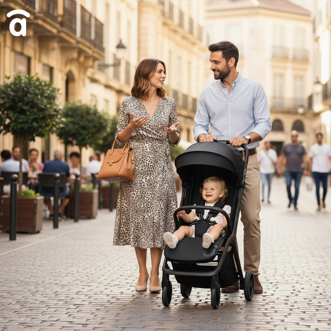 Doha black stroller