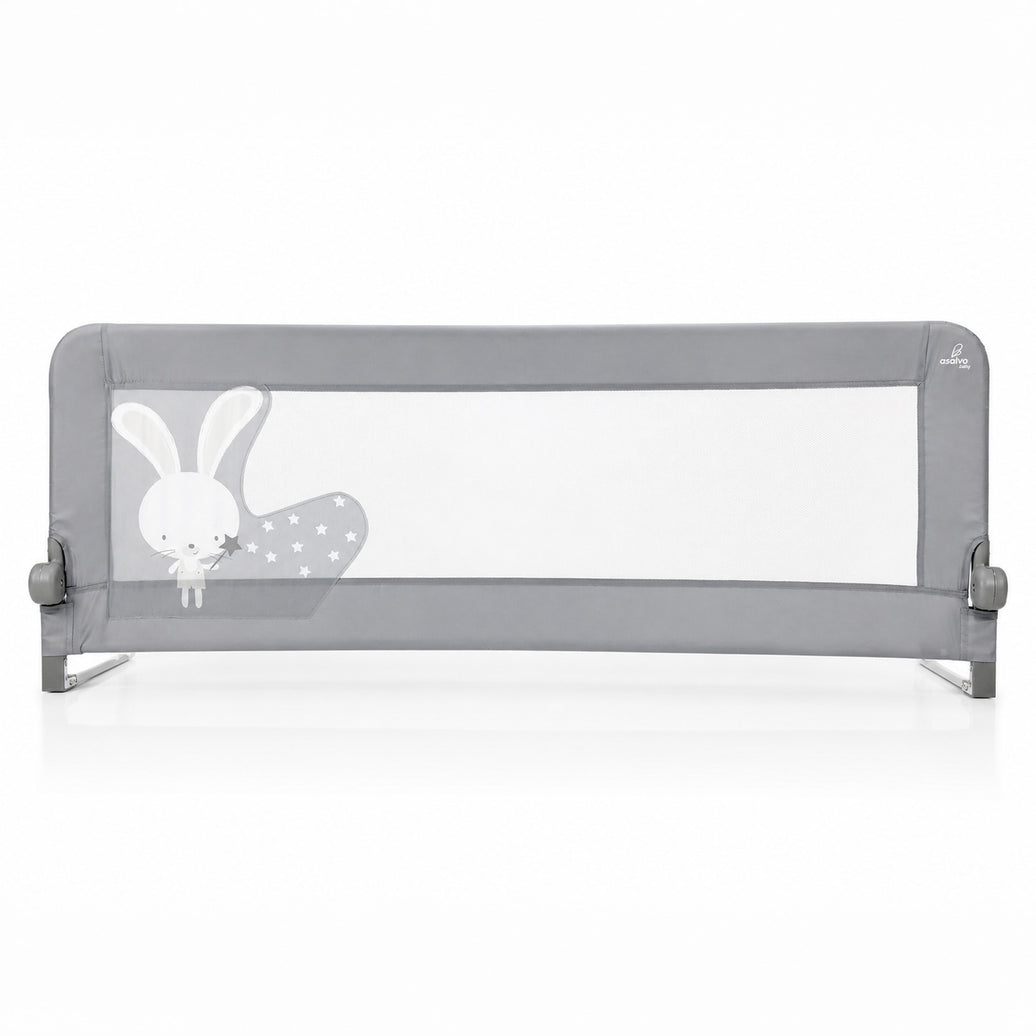 150cm 2-1 Bed Barrier for Nest or Standard Bed Gray Bunny