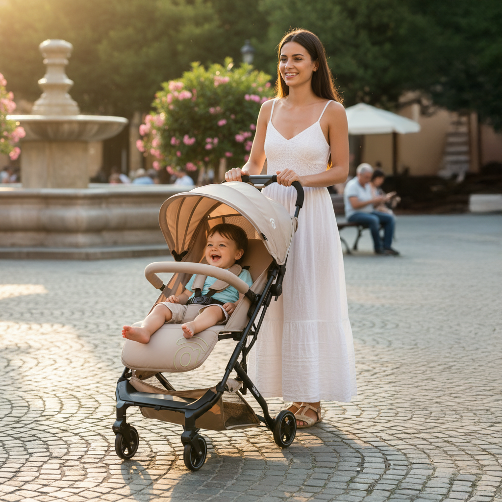 Tumbuctu beige stroller