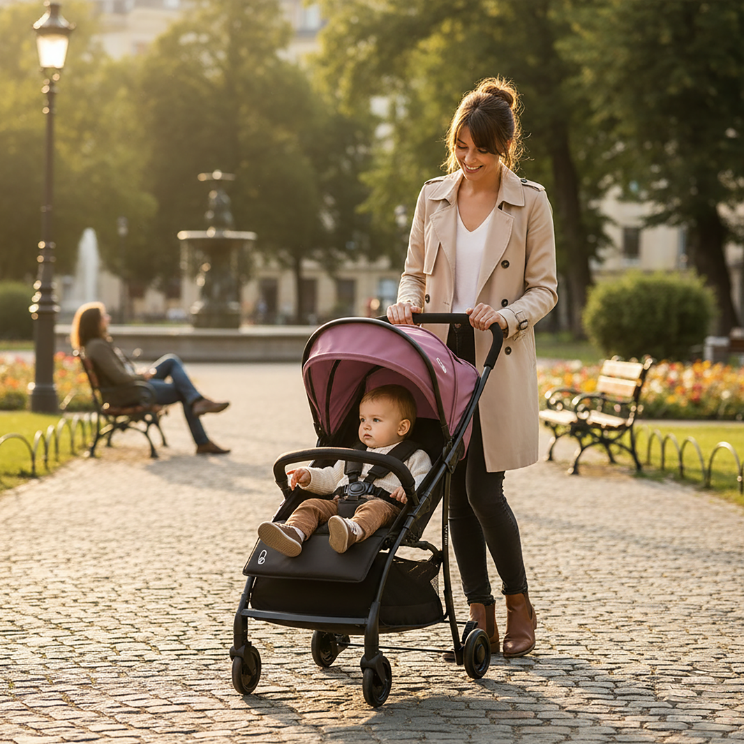 Milan Purple Stroller