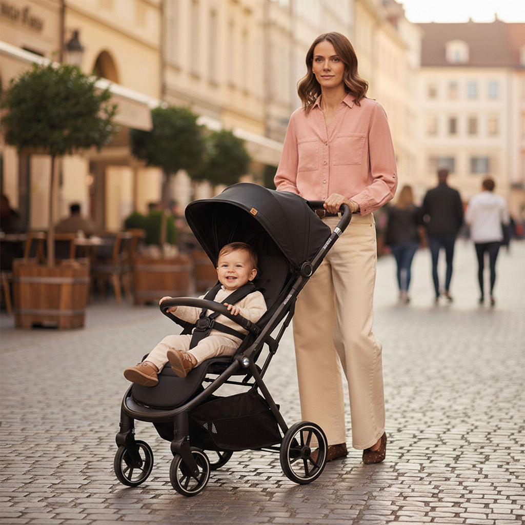 Kibu black stroller