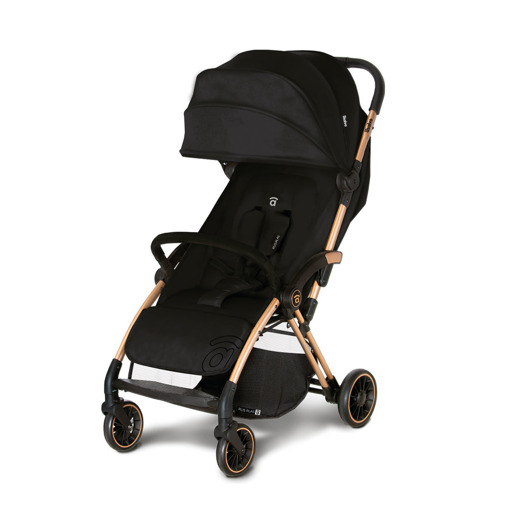 Plis Plas black-gold stroller