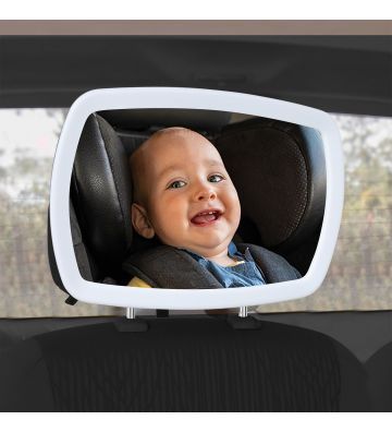 Car view mirror with light led