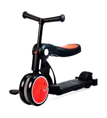 Tricycle 6-1 Ride and Roll Red