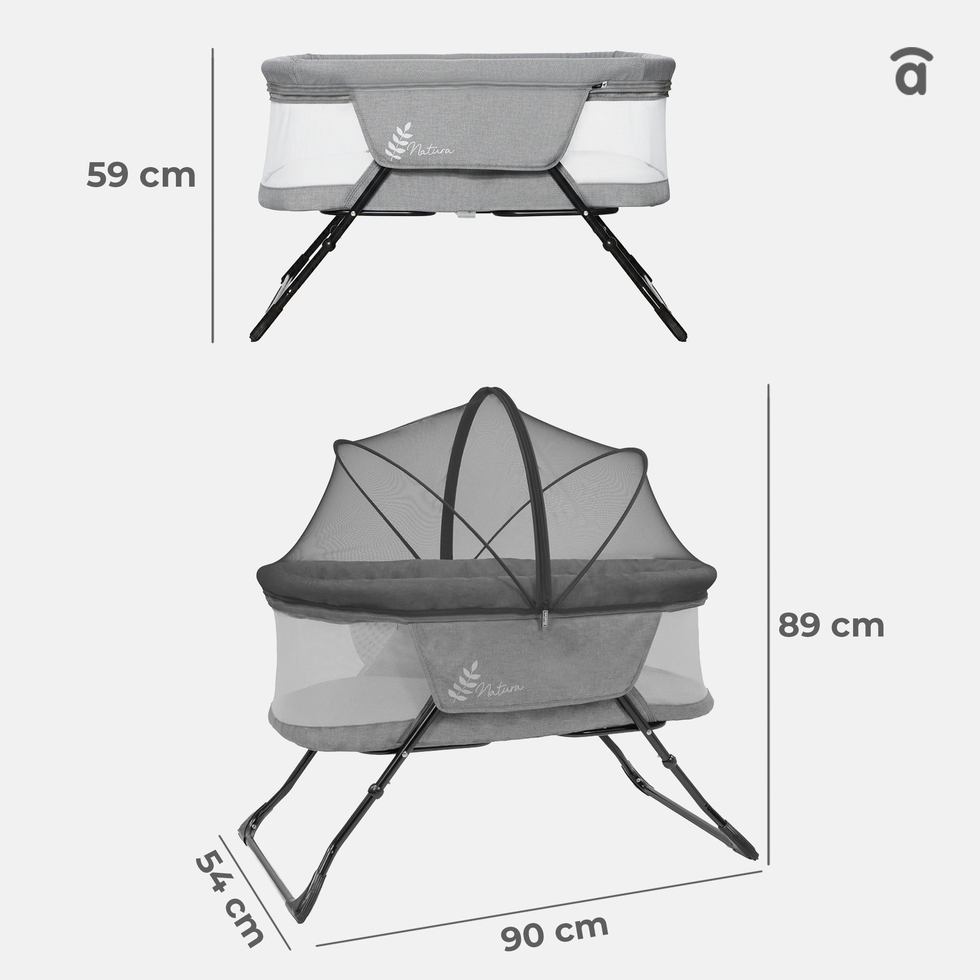 Trip Natura folding mini crib