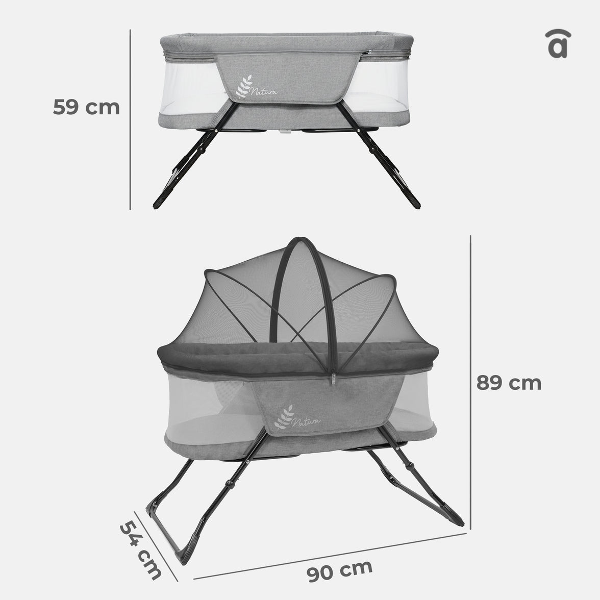 Trip Natura folding mini crib