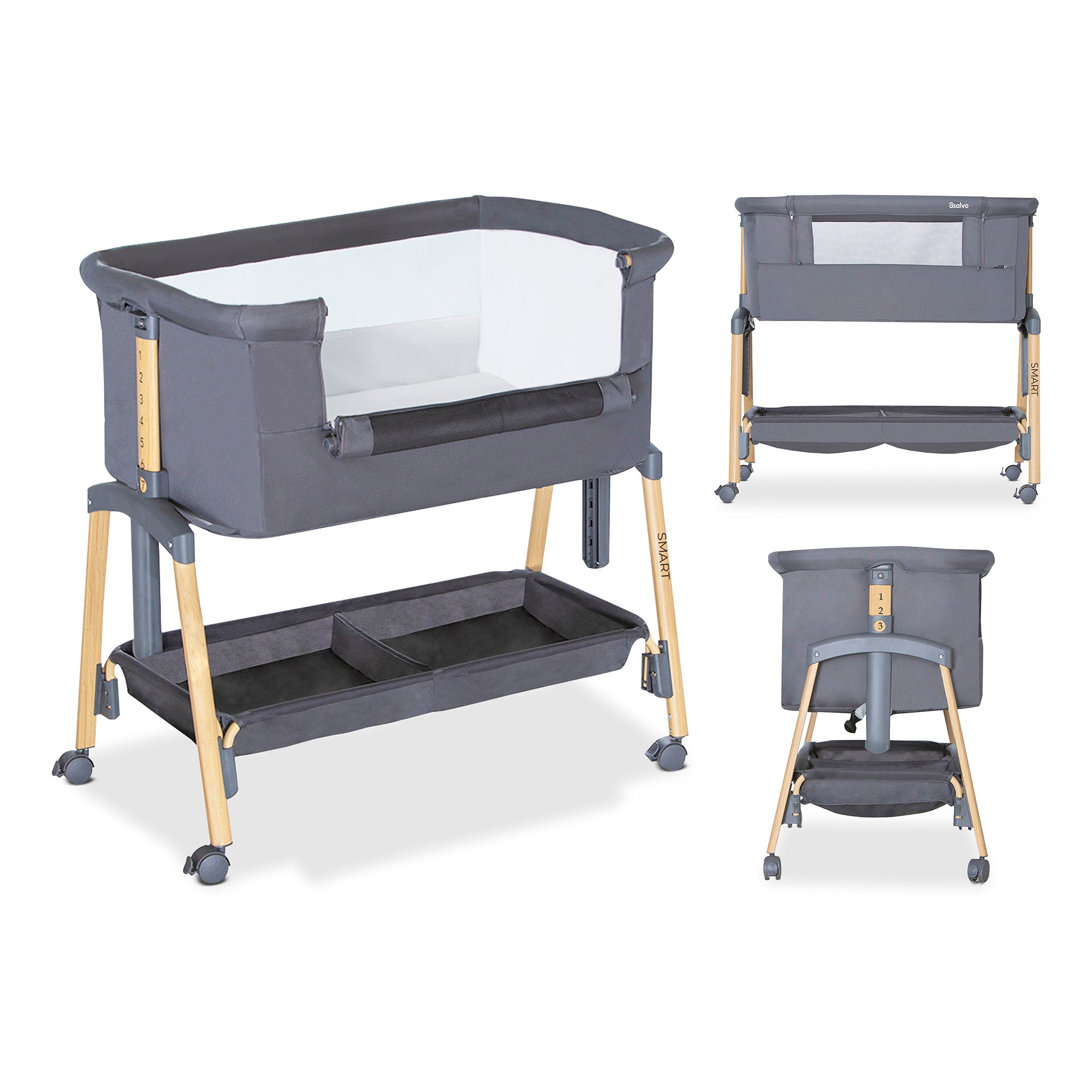 Smart co-sleeping mini crib