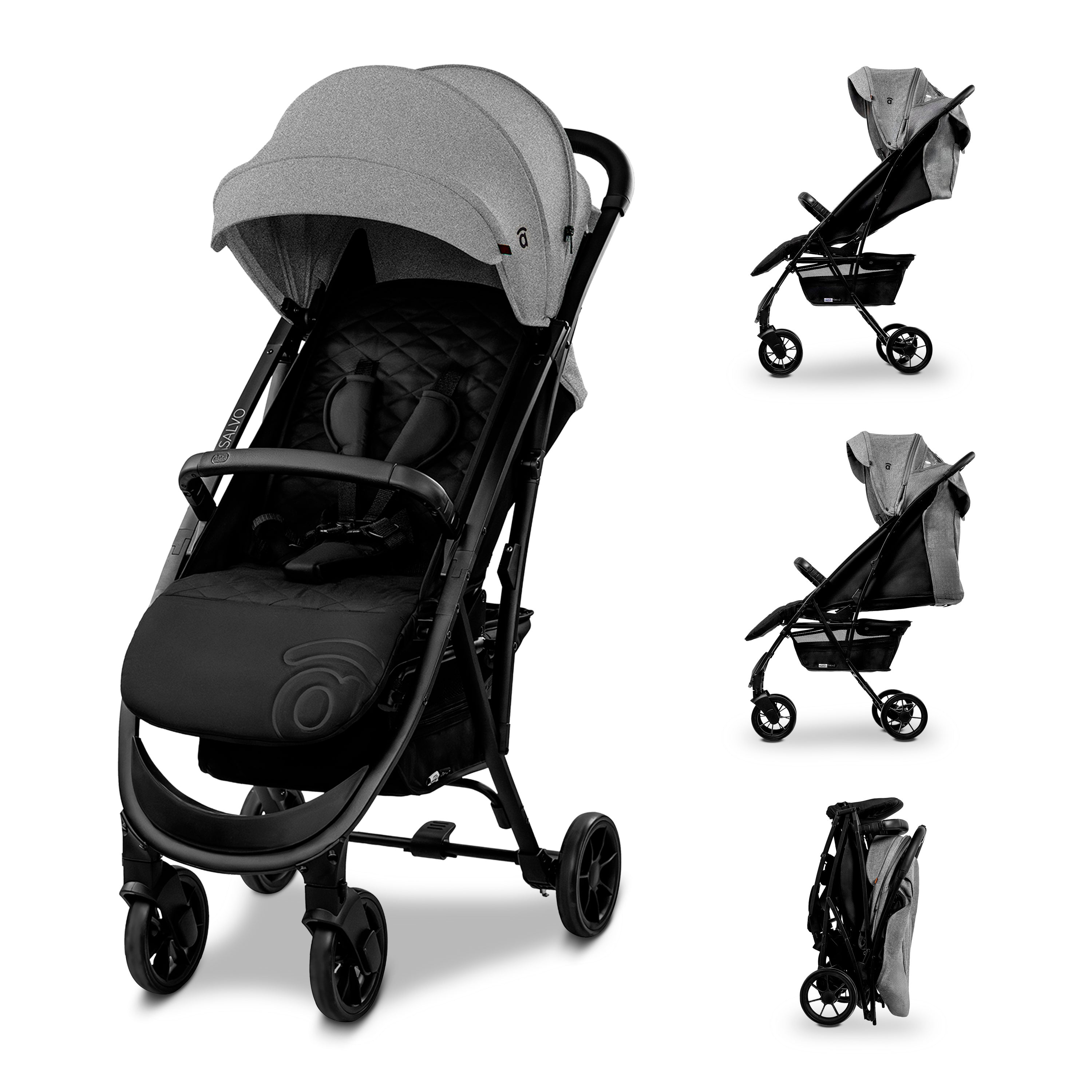Cotton 2 Gray Stroller