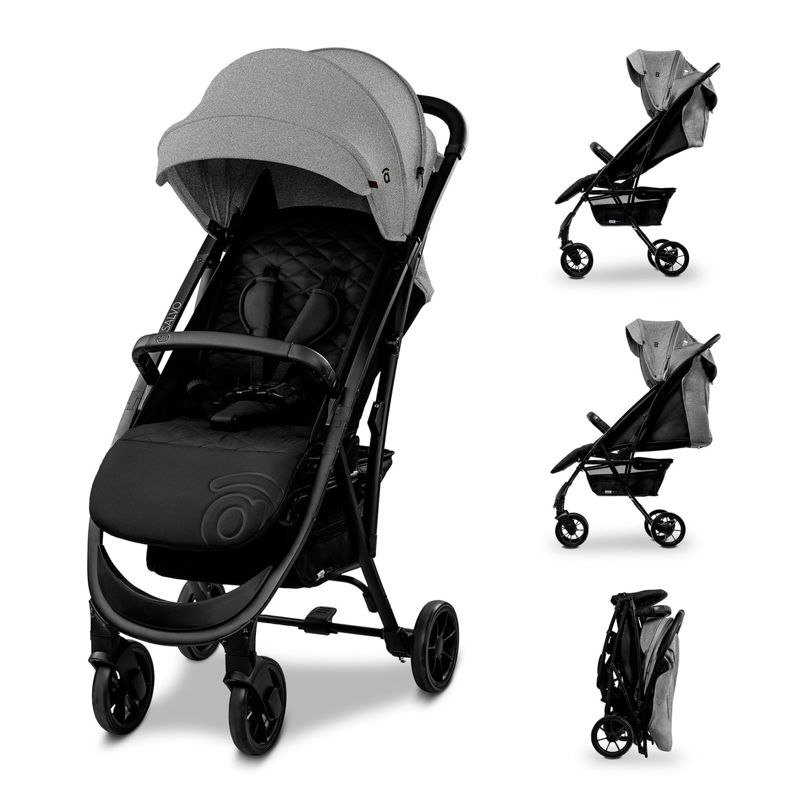Cotton 2 Gray Stroller