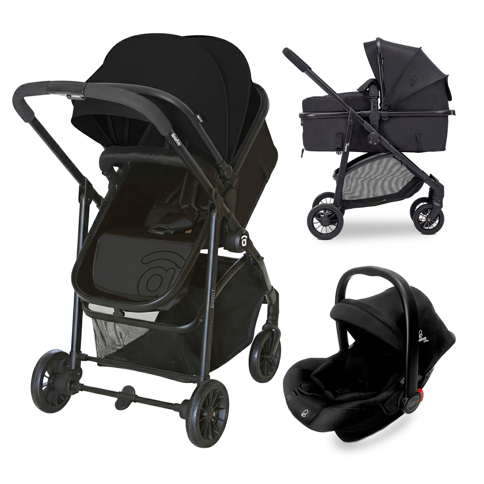 Trio Conversível Biarritz Preto