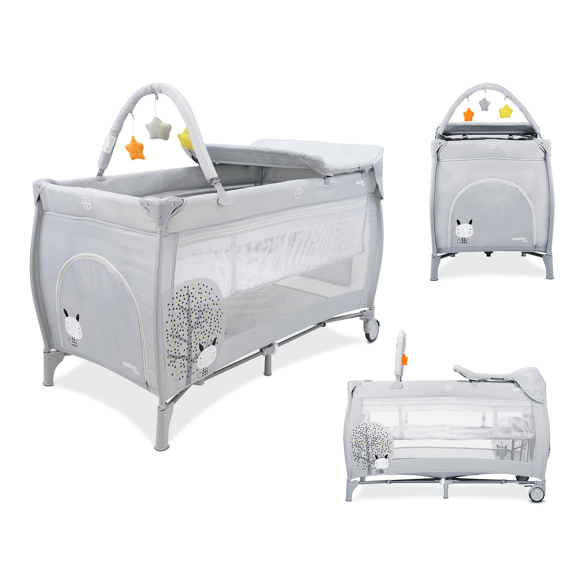 Berço de viagem nórdico completo 18