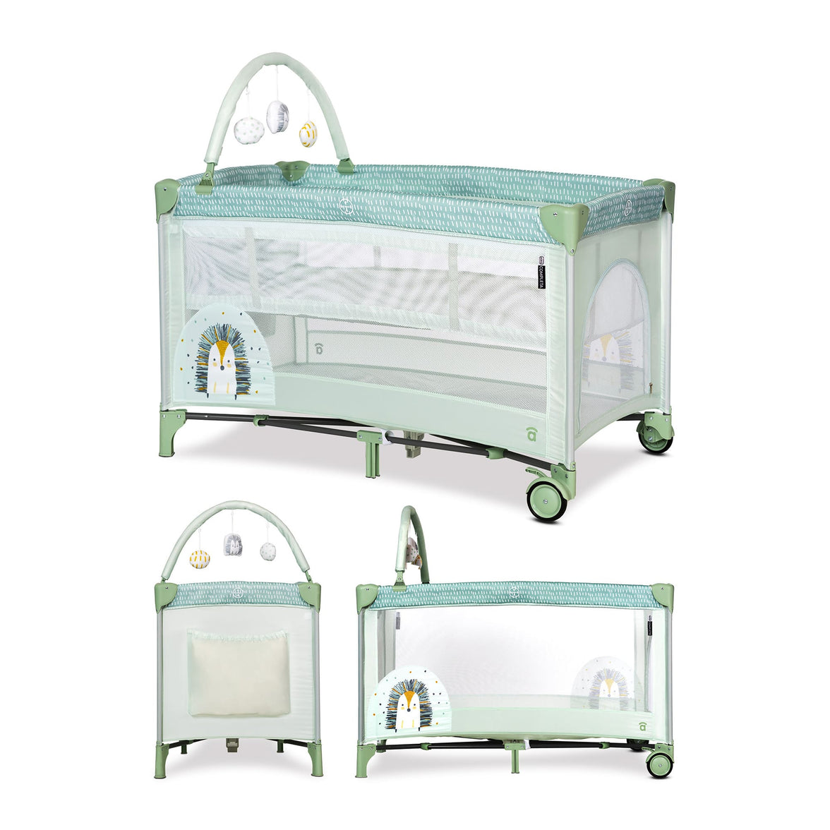 Complet Duo Hedgehog travel cot