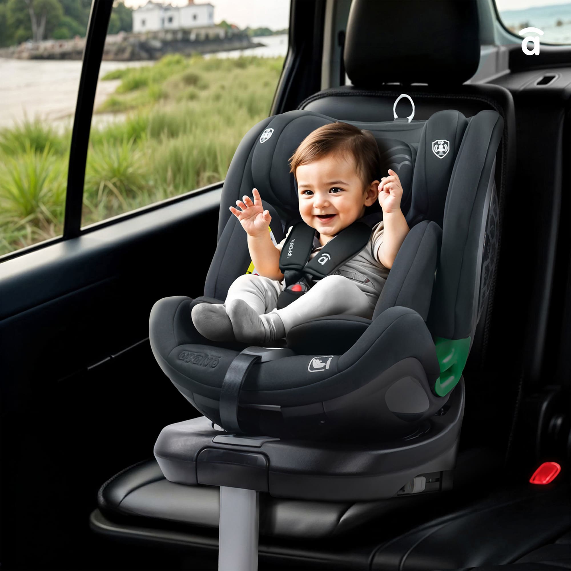 Upperfix Gray Car Seat