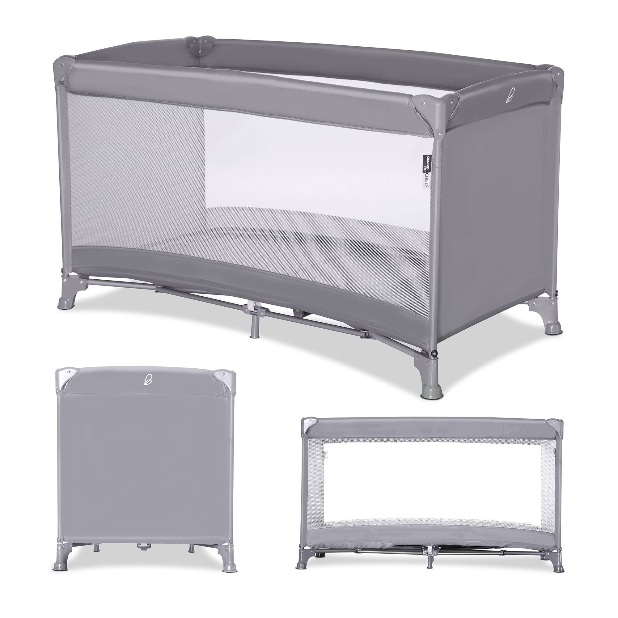 Gray Creta travel cot