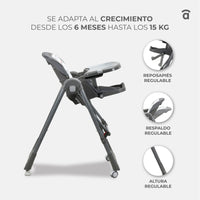 Basmati high chair convertible into swing