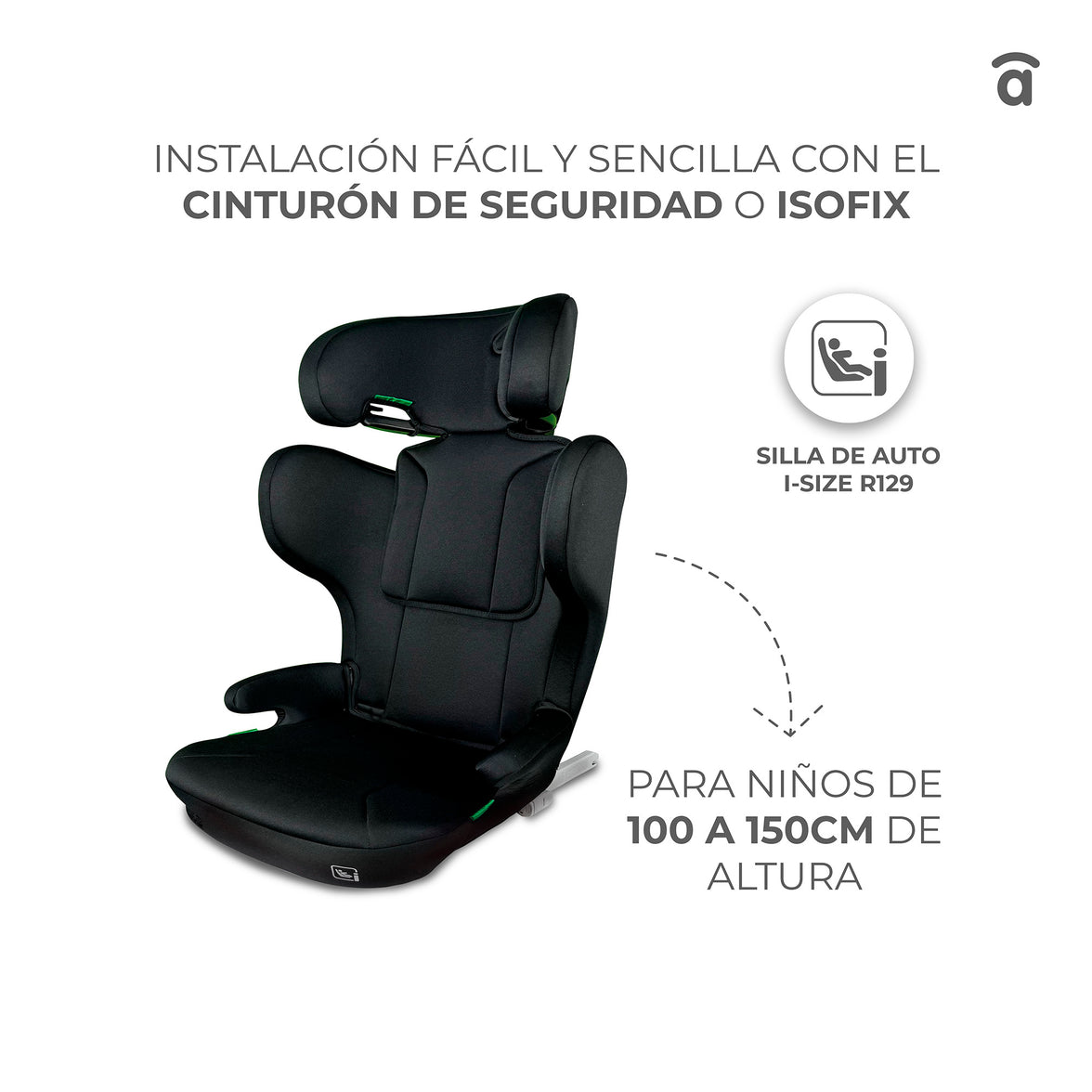Kipling black car seat