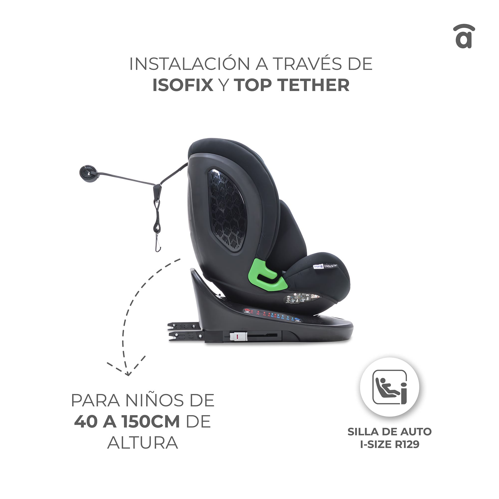 Silla de Auto Austen 3 Negra