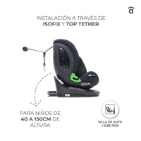 Austen 3 Gray Car Seat