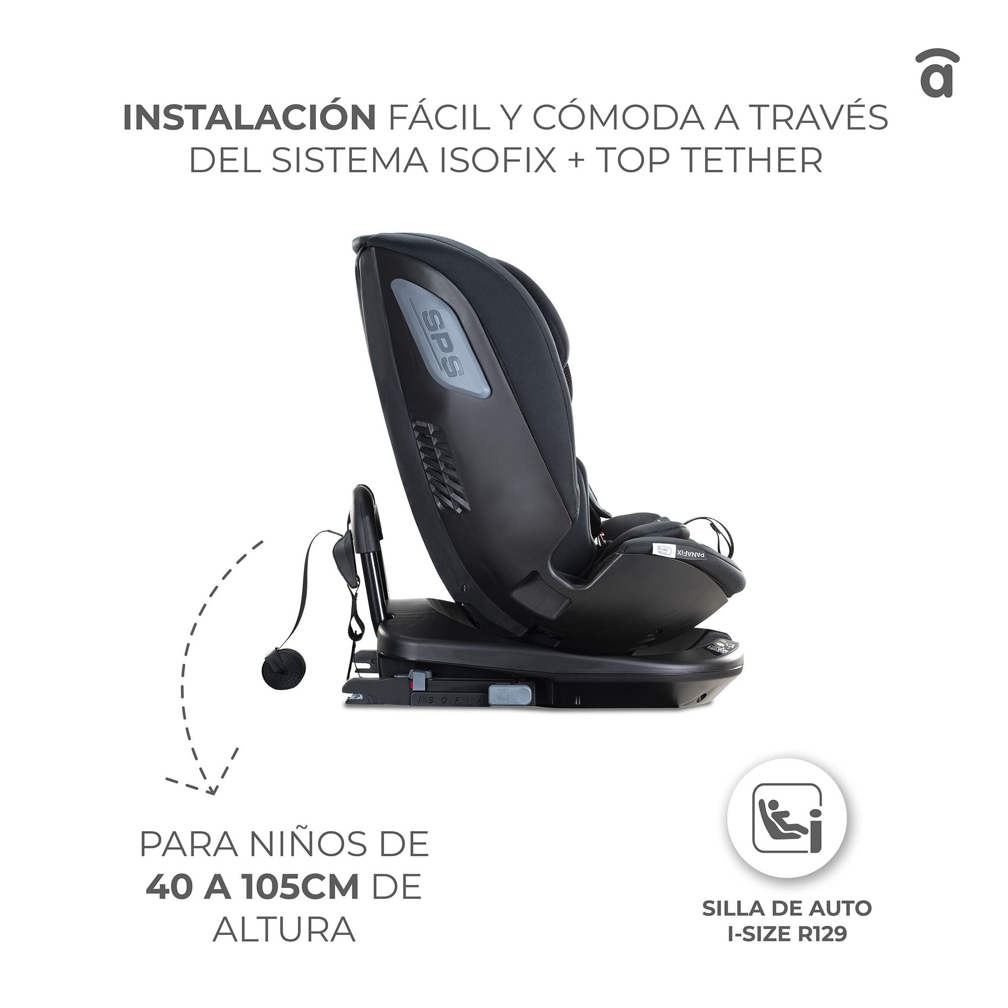 Panafix Gray Car Seat