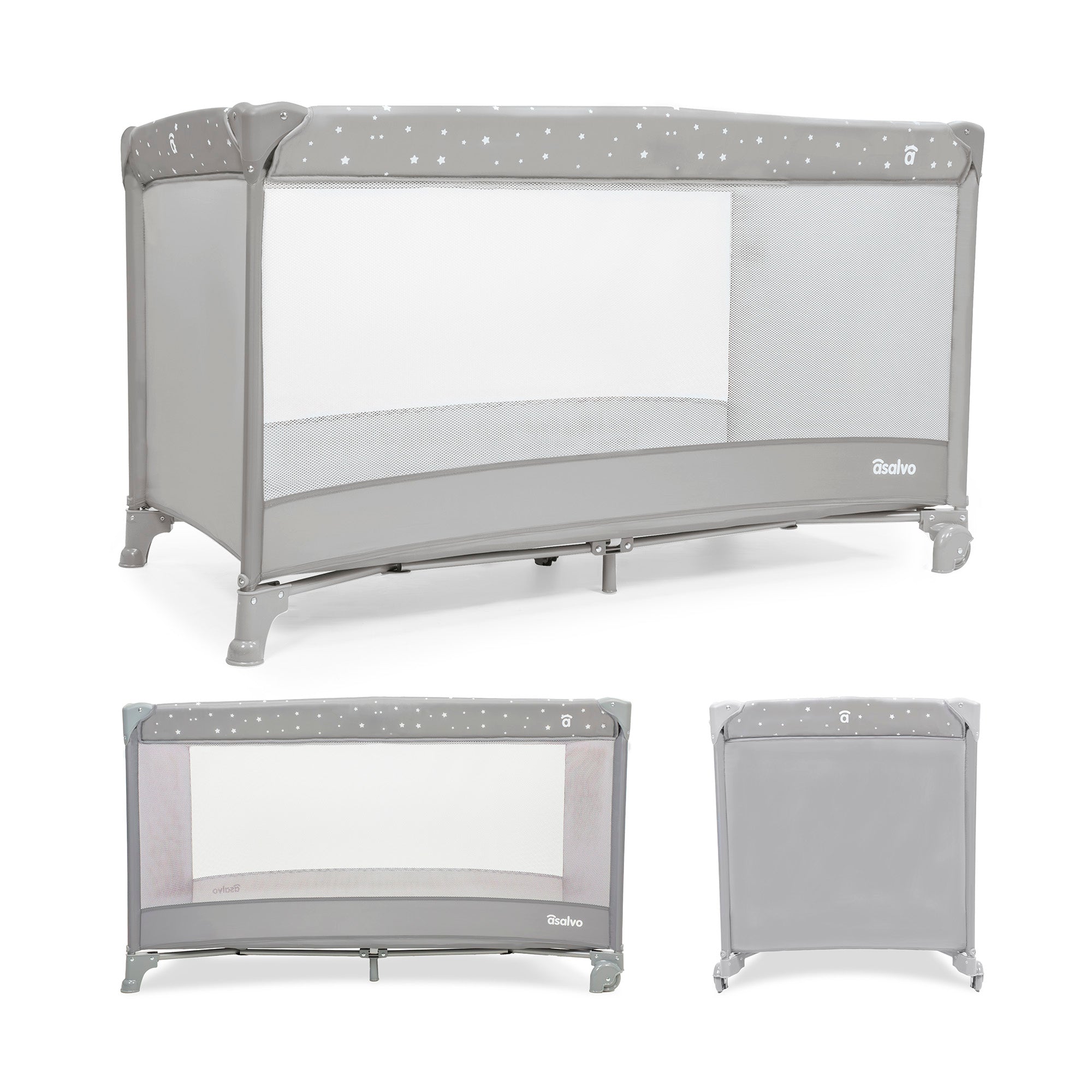 Balearic Travel Crib 2 gray