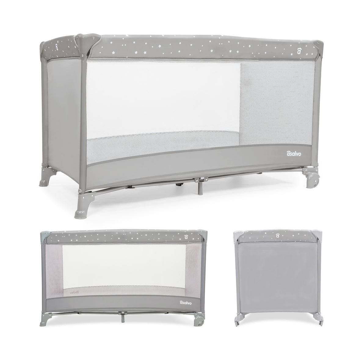 Balearic Travel Crib 2 gray