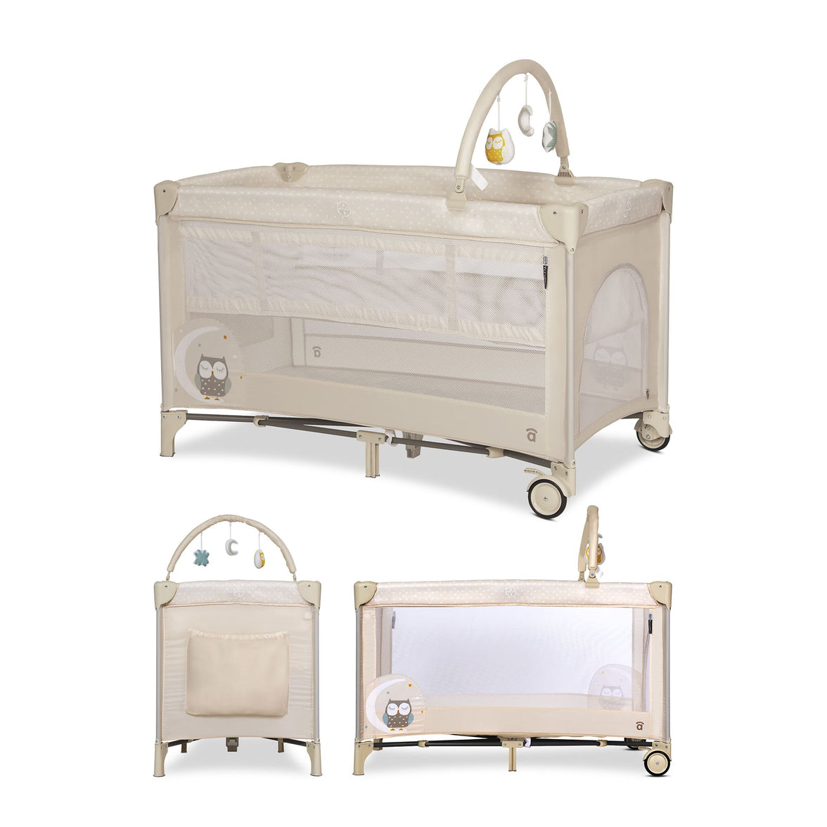 Complet Duo Owl Travel Crib