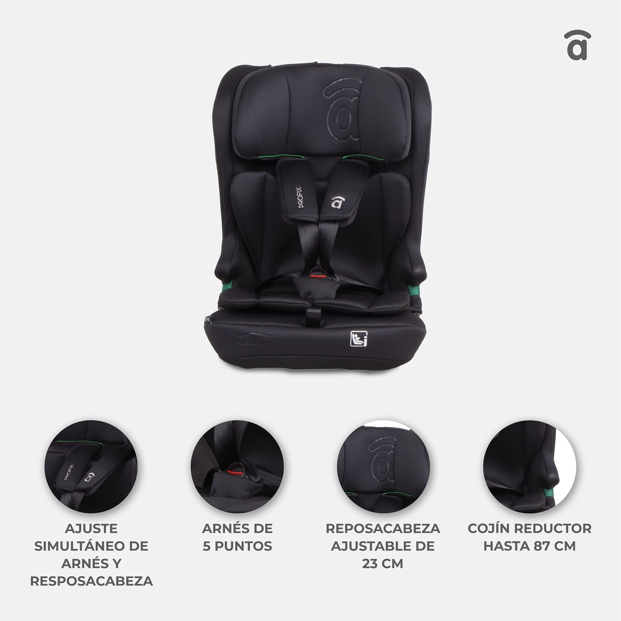 Cadeira auto I-Size Profix preta