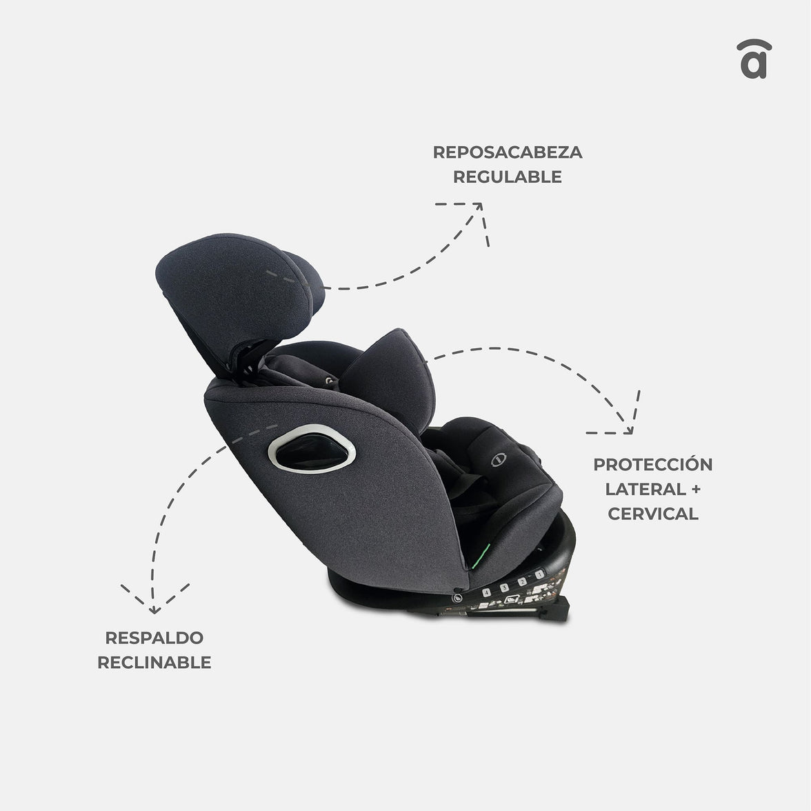 Silla de auto Tolkien negro