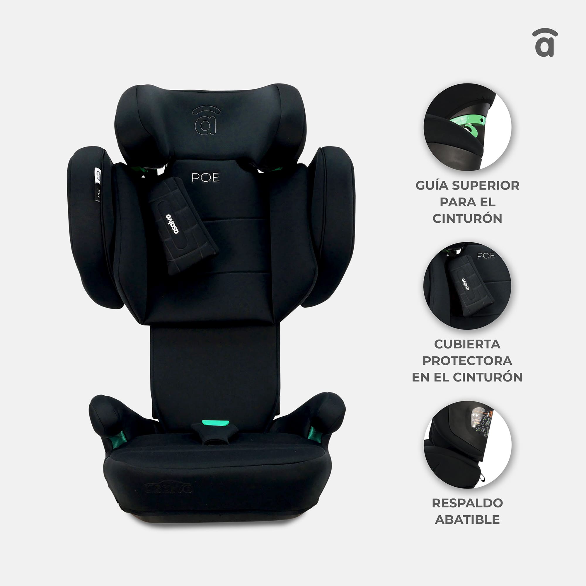 I-Size Poe Fix Gray Car Seat
