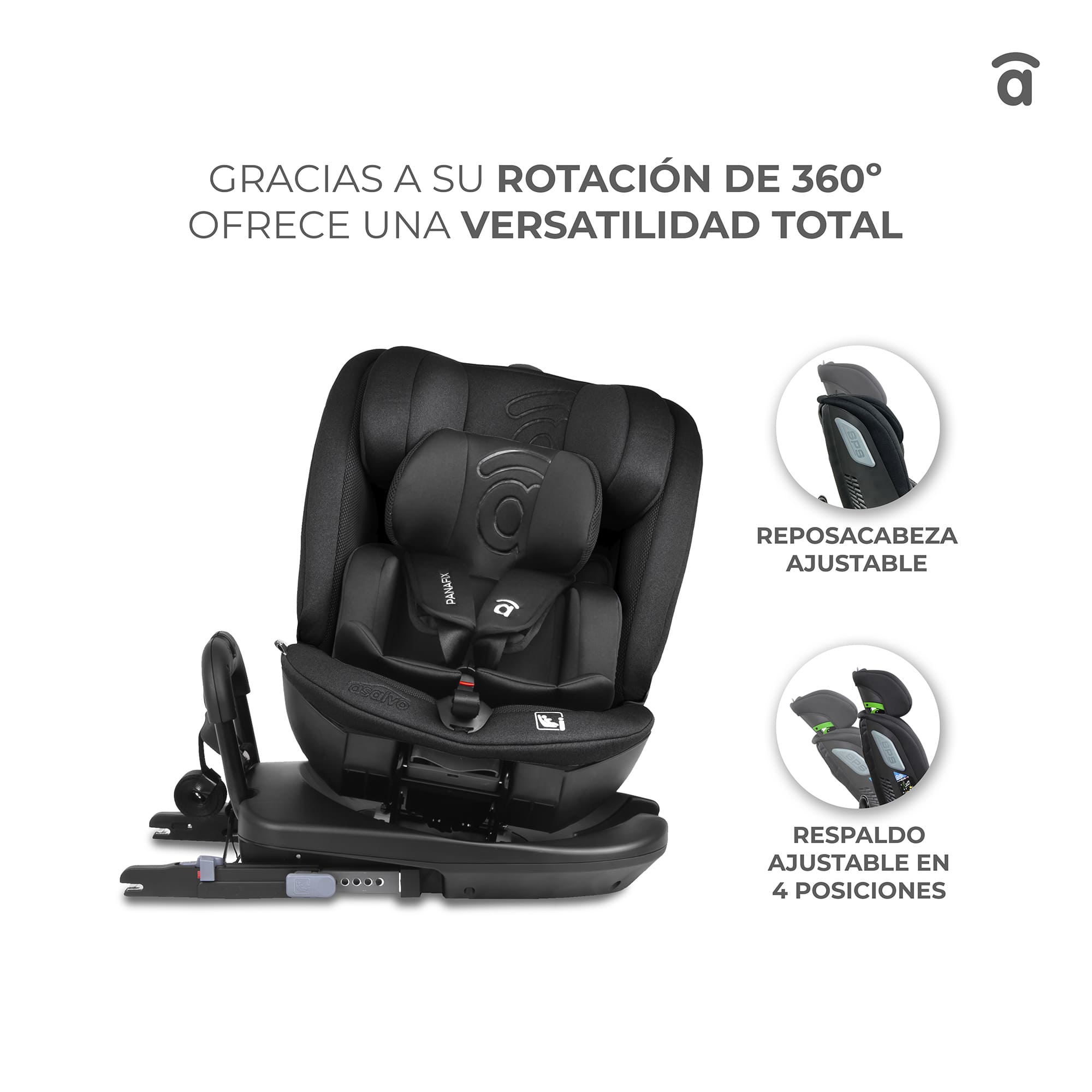 Cadeira Auto Panafix Preta