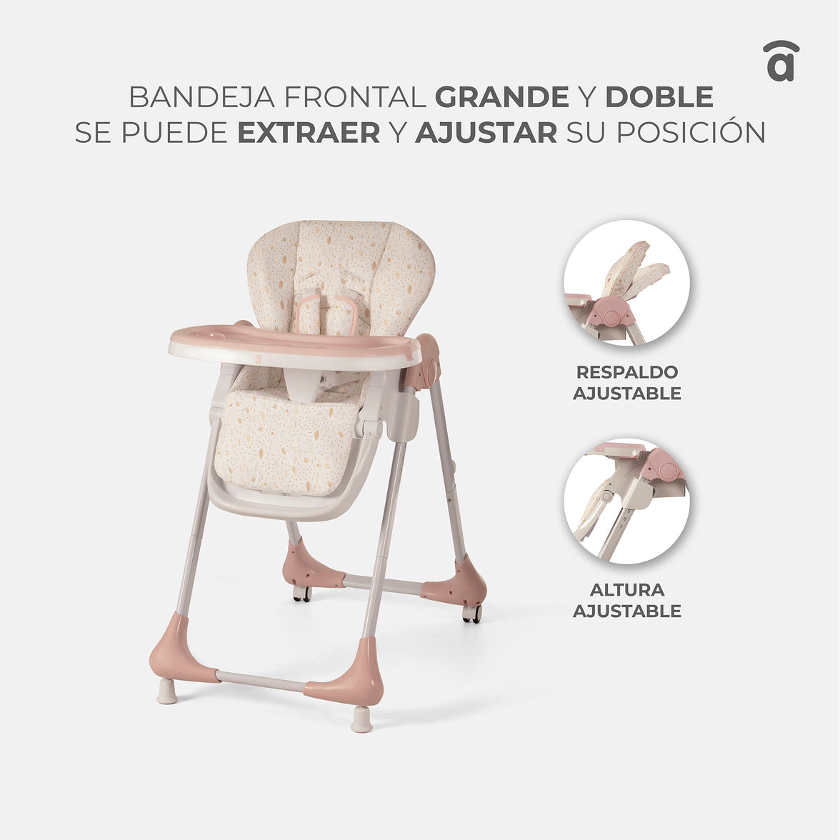 Chef Forest Pink High Chair