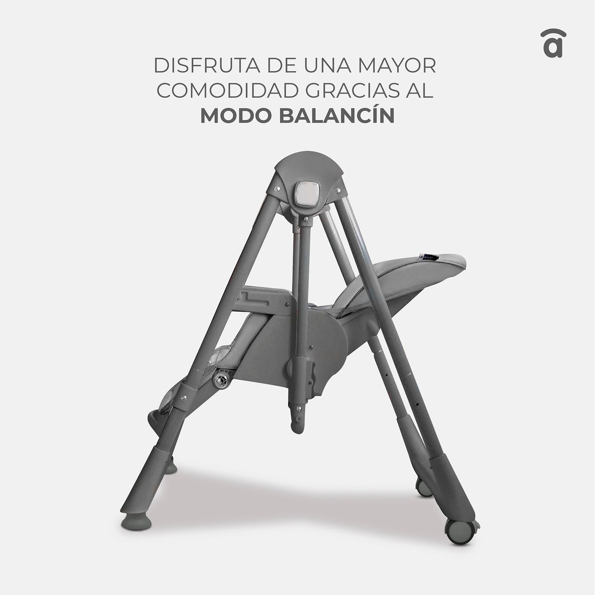 Basmati high chair convertible into swing