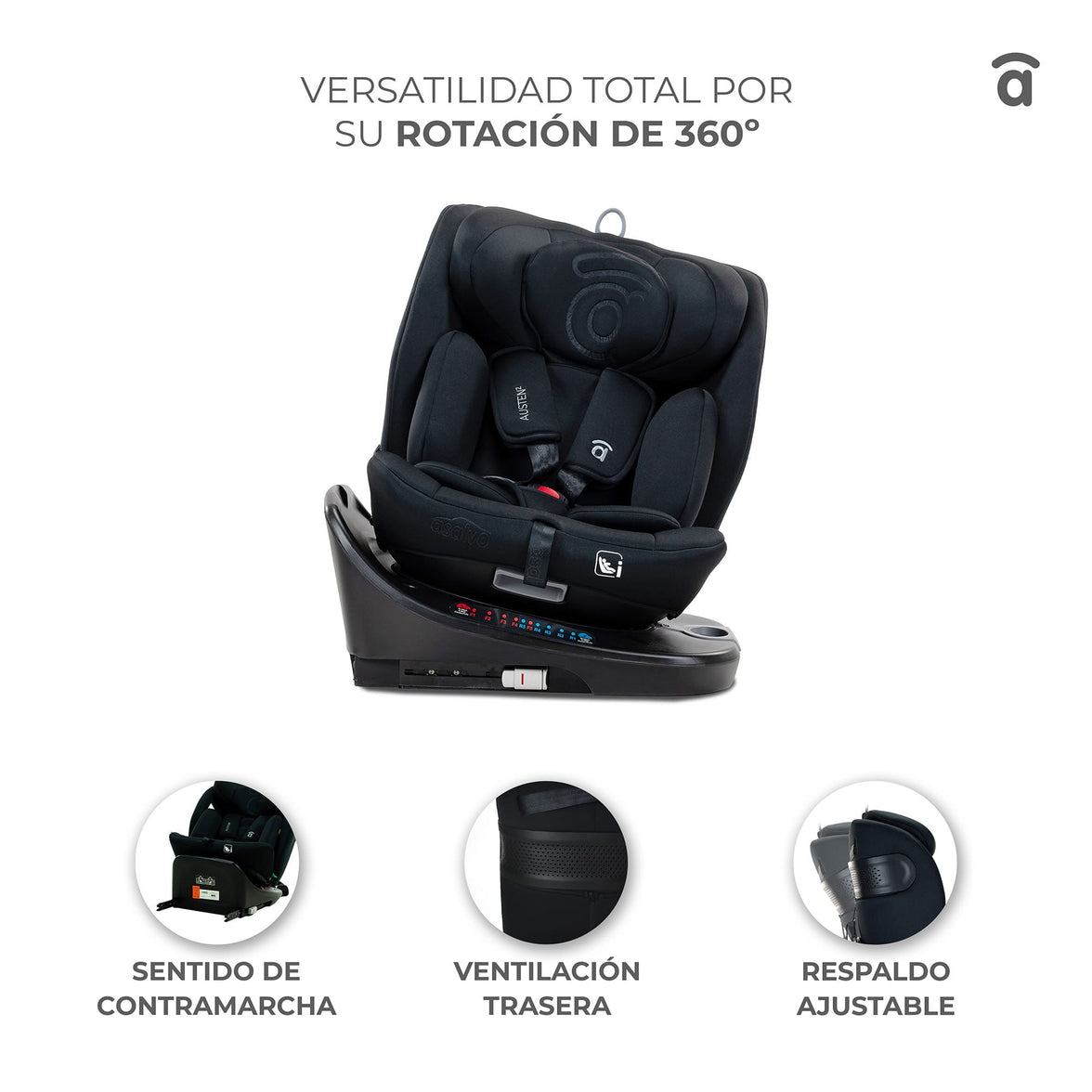 I-Size Austen 2 Black Car Seat