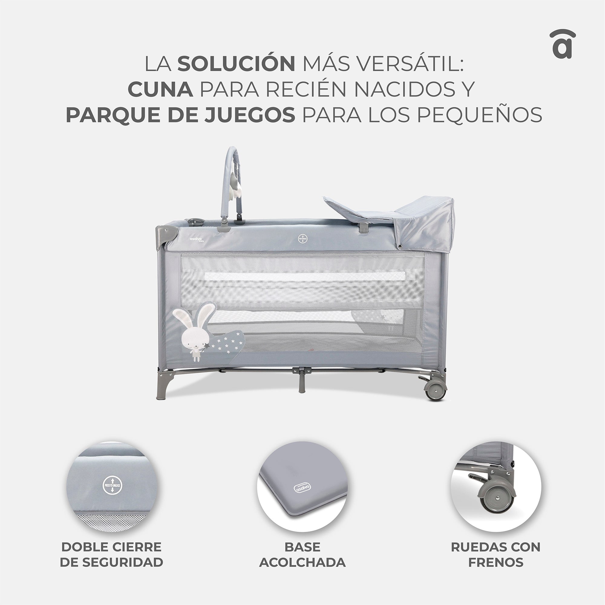 Berço de viagem nórdico completo 18