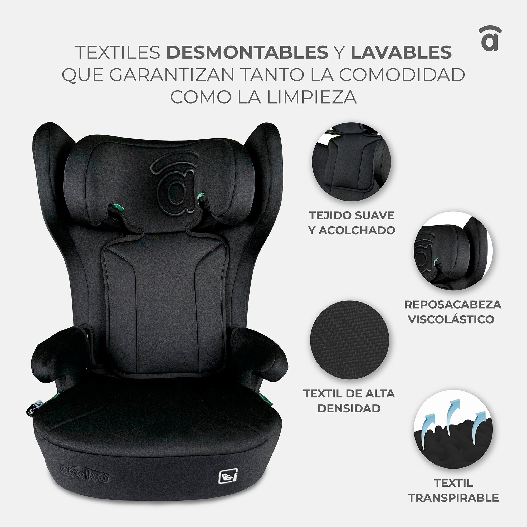 Kipling black car seat