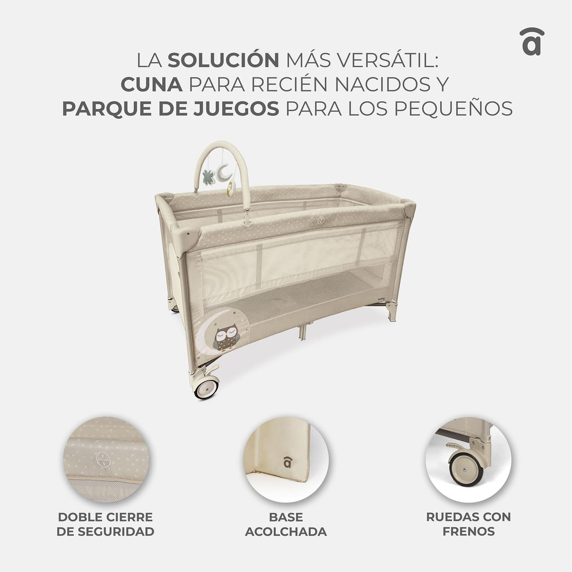 Cuna de viaje Complet Dúo Perrito