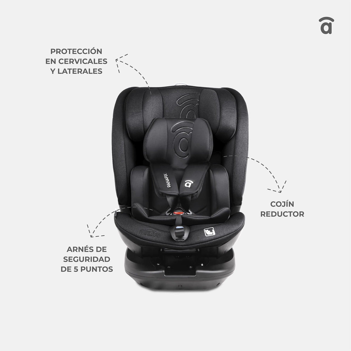 Panafix Gray Car Seat