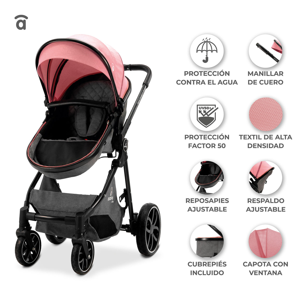 Sidney Convertible Trio 2 Gray