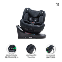 Austen 3 Gray Car Seat