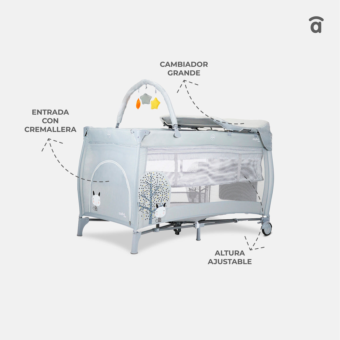 Berço de viagem nórdico completo 18