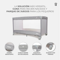 Balearic Travel Crib 2 gray