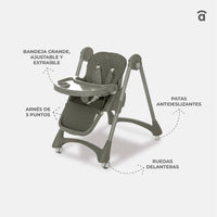 Chaise haute triangle soja