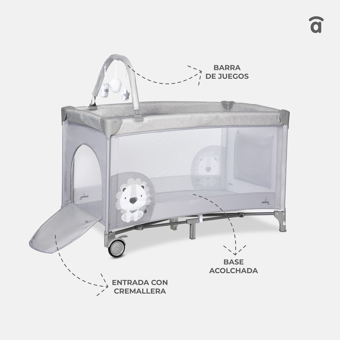 Travel Crib Complete Duo Baby Giraffe Pink