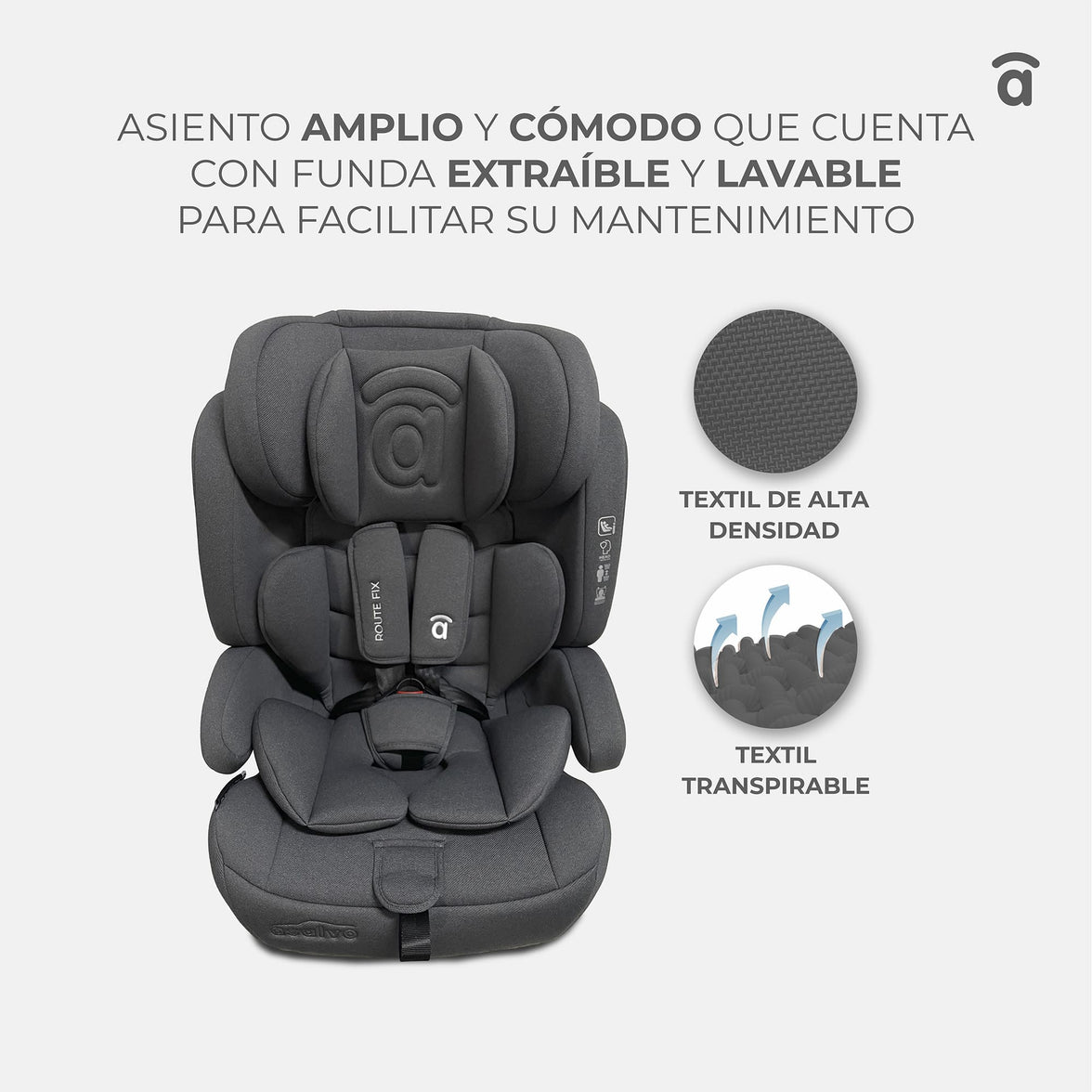 Silla de Auto RouteFix Negro