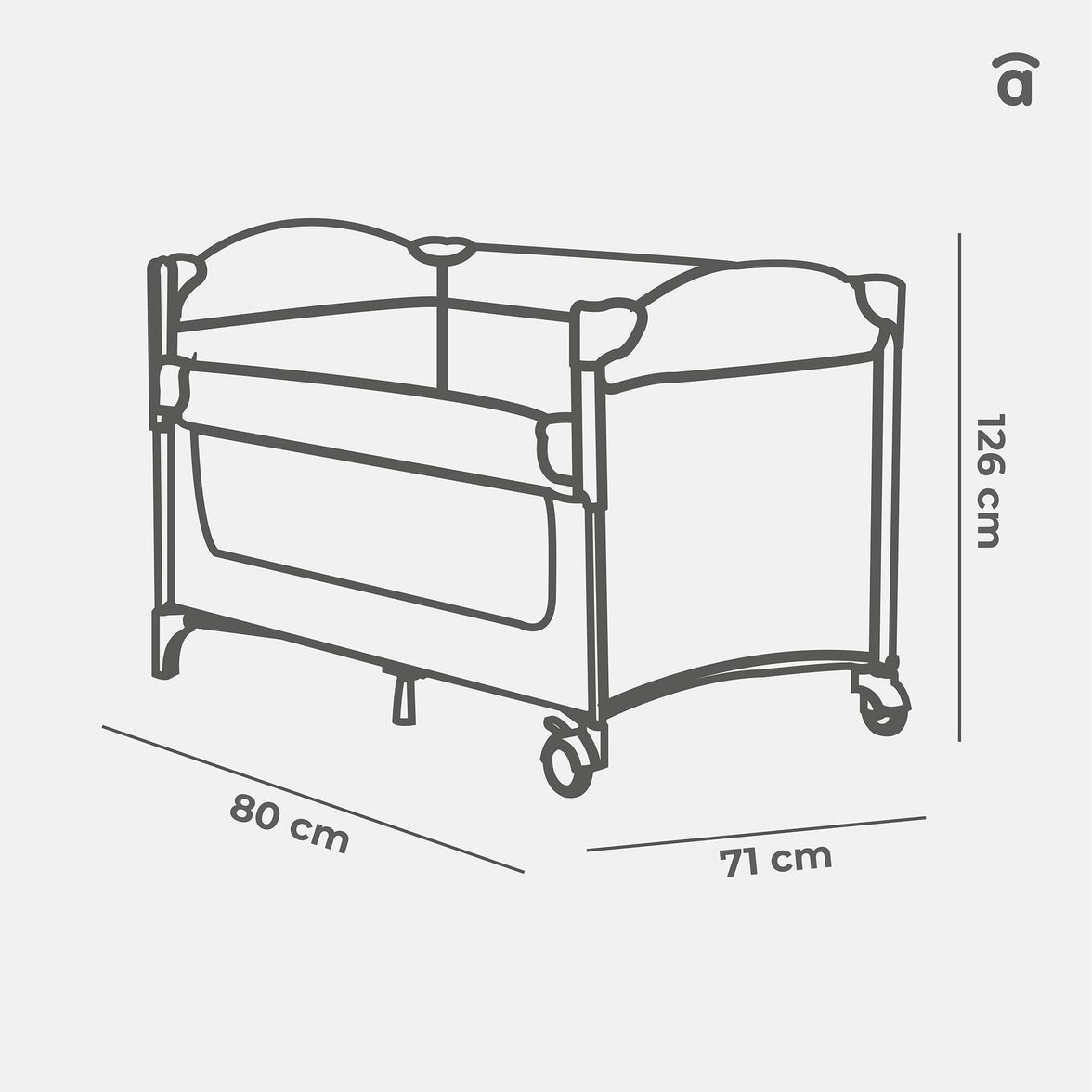 Lit de voyage cododo Together