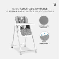 Gray Bunny Highchair with Wheels