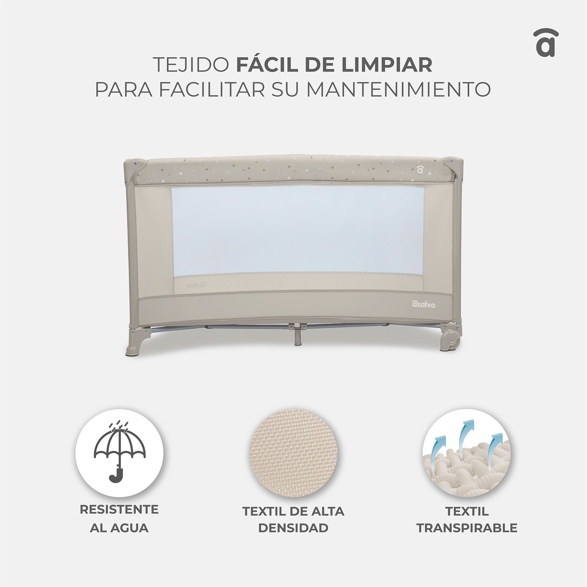 Balearic Travel Crib 2 gray