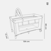 Complet Duo Hedgehog travel cot